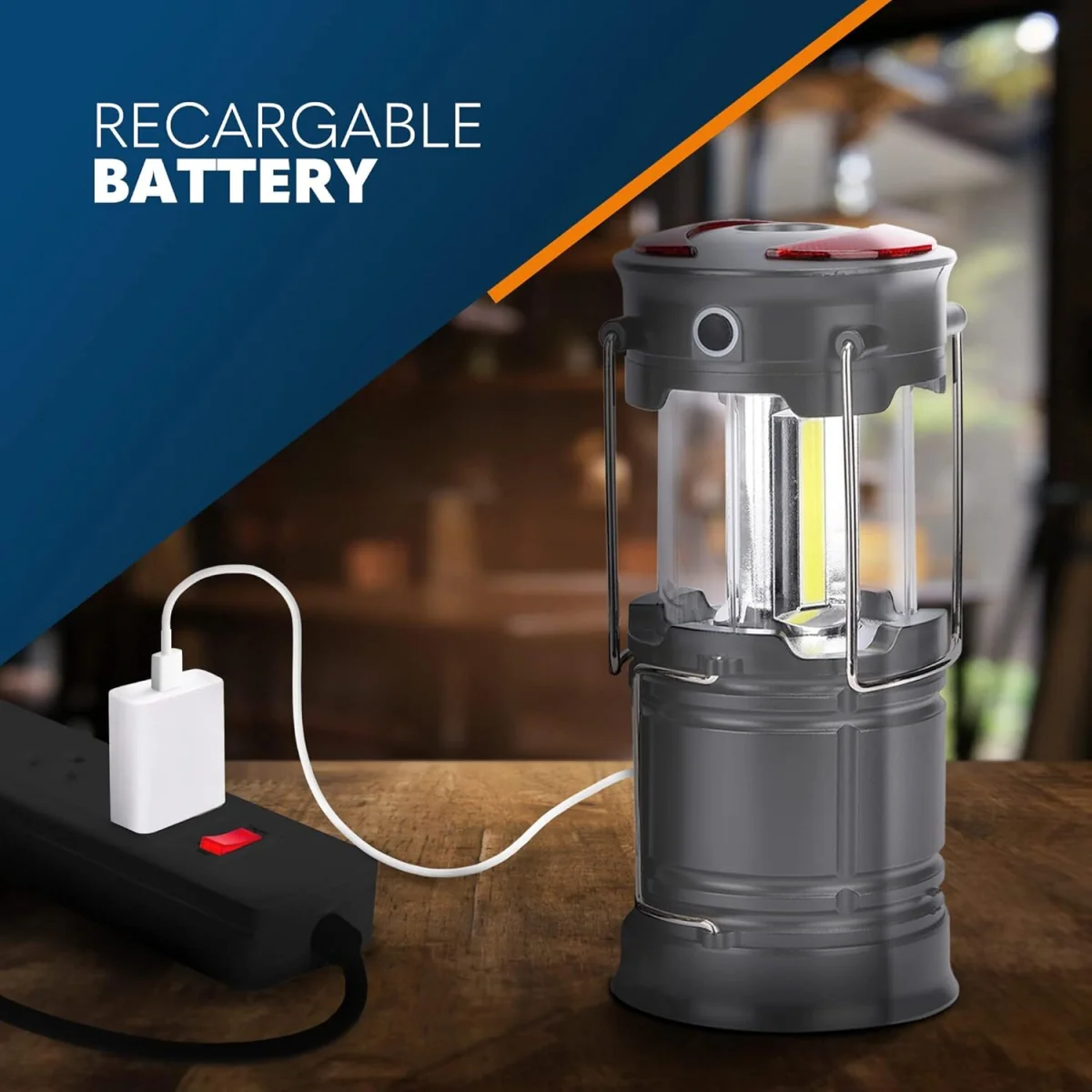 6-in-1 Portable Camping Lantern - Silver – image 4