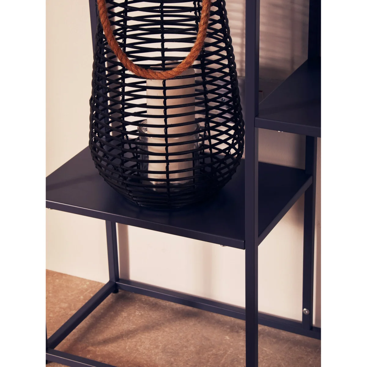 Lentigo Large Black Rattan Lantern – image 3