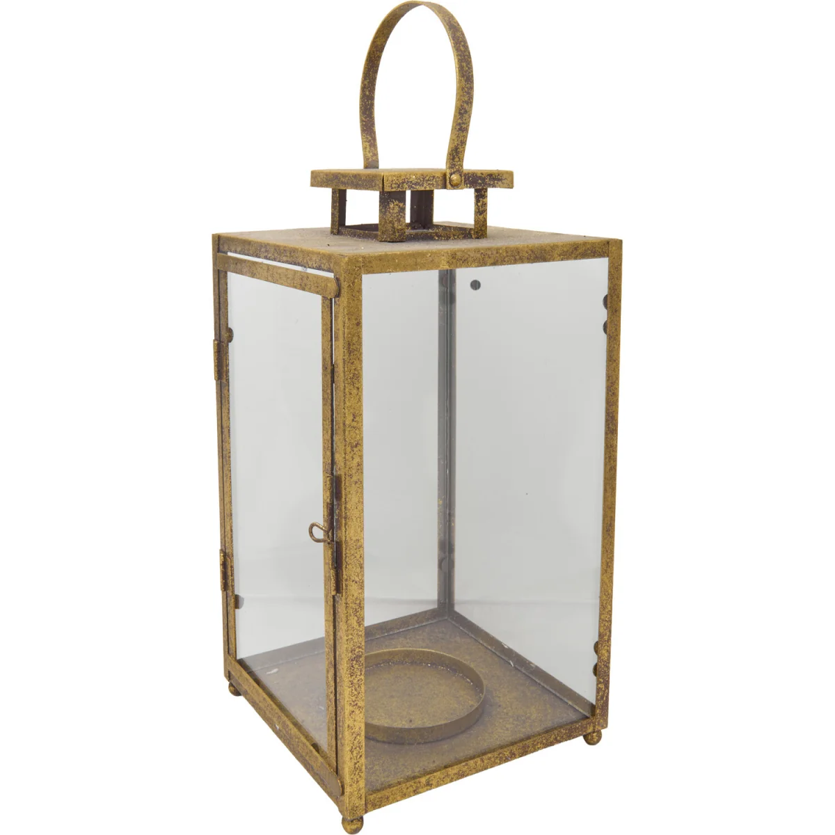 Antique Finish Lantern - Gold – image 2