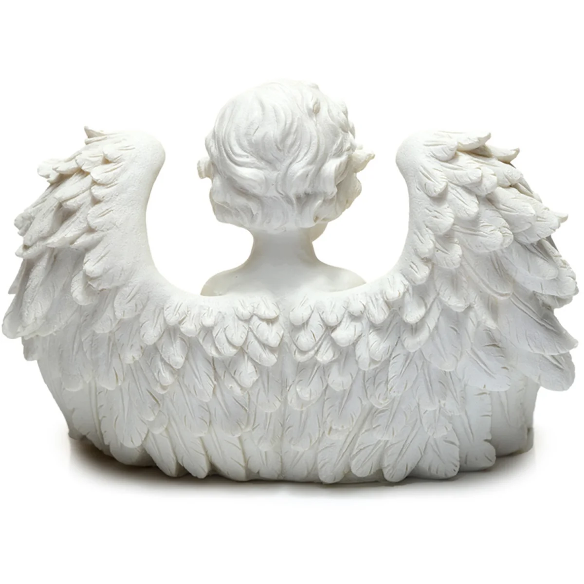 Triple Tea Light Candle Holder - Playing Cherub - White – image 6