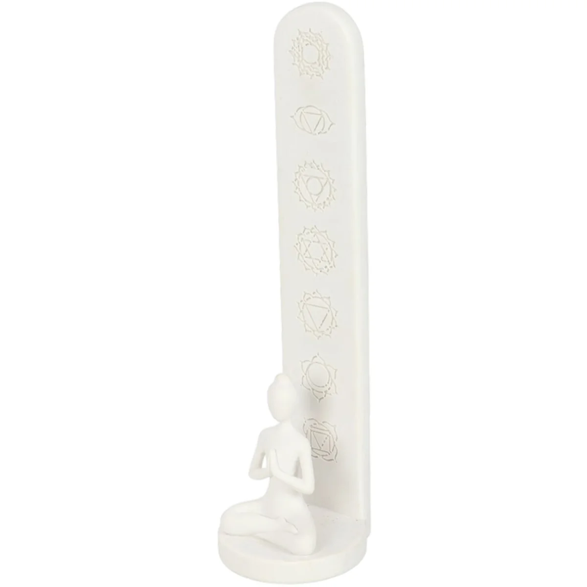 Chakra and Yoga Pose Incense Stick Holder - White – image 4