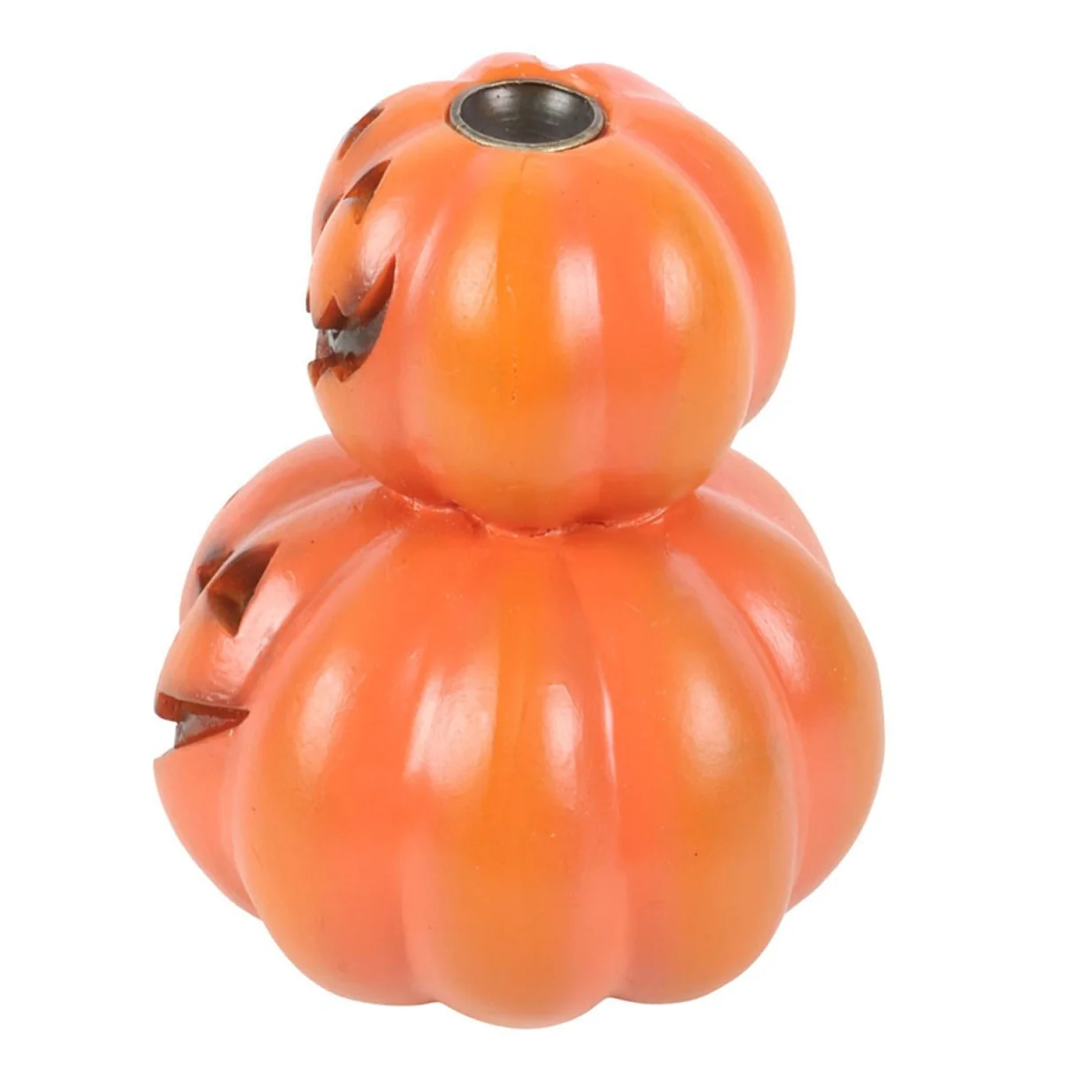 Something Different Stacked Pumpkins Backflow Incense Burner - Orange – image 2