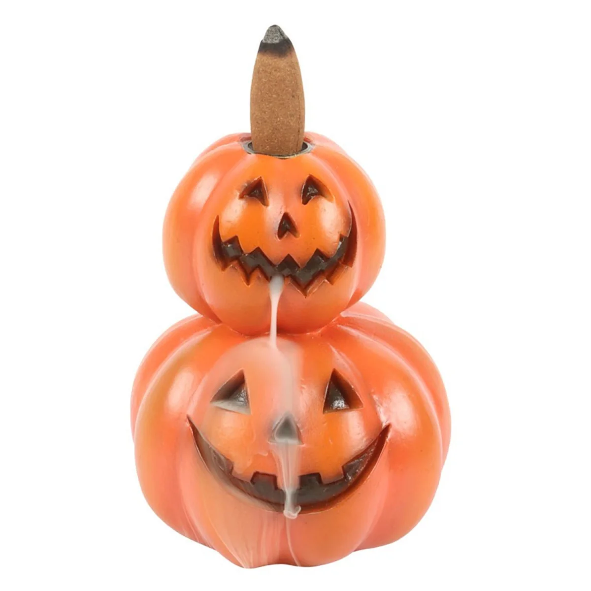 Something Different Stacked Pumpkins Backflow Incense Burner - Orange – image 3