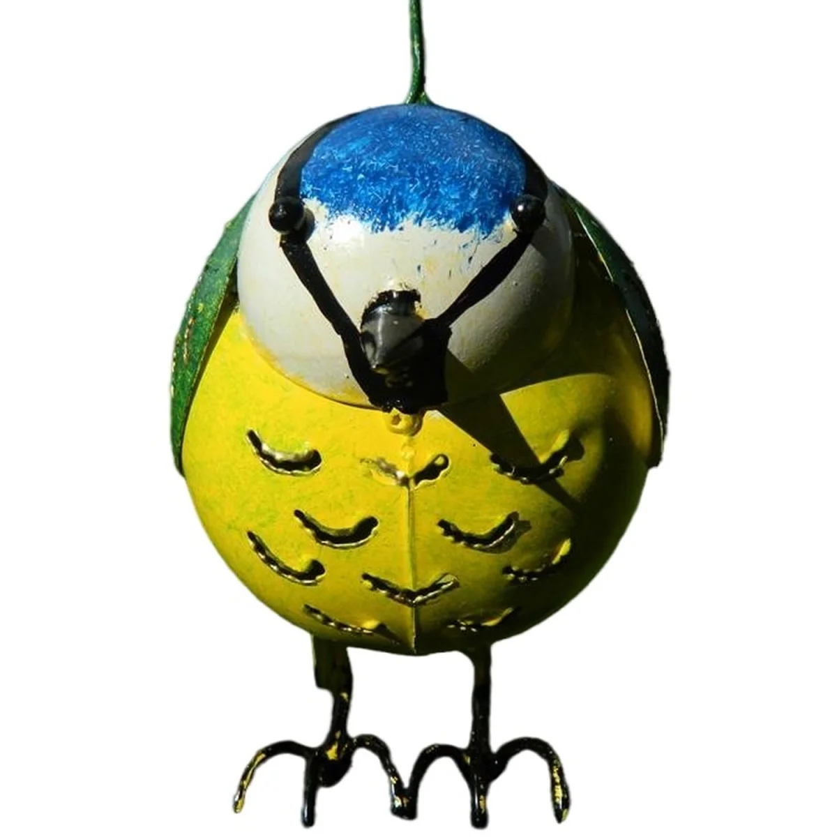 Hanging Animal Tealight Holder Blue Tit  - Blue tit – image 2