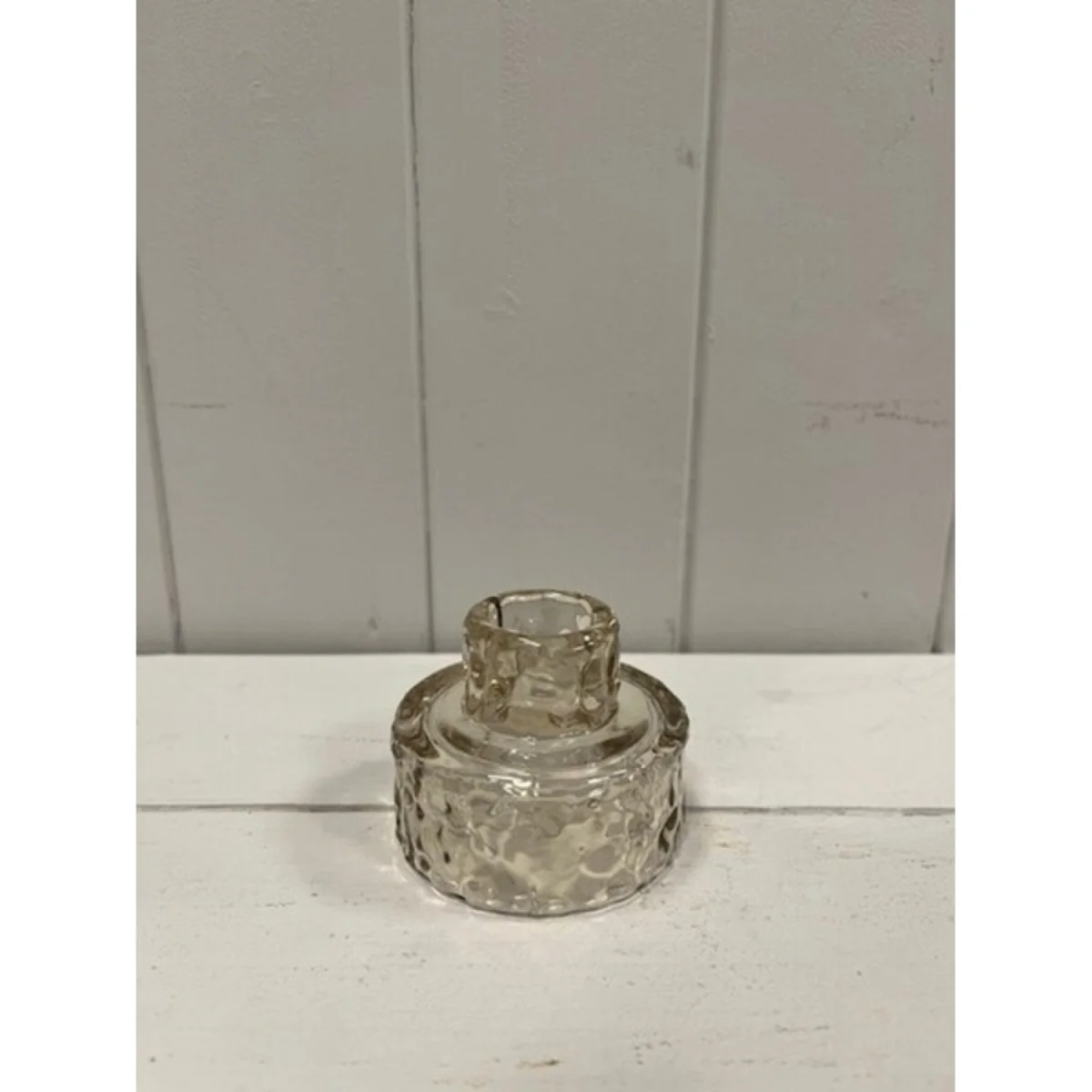 Smokey Brown Textured Candle Holder - Brown – image 3