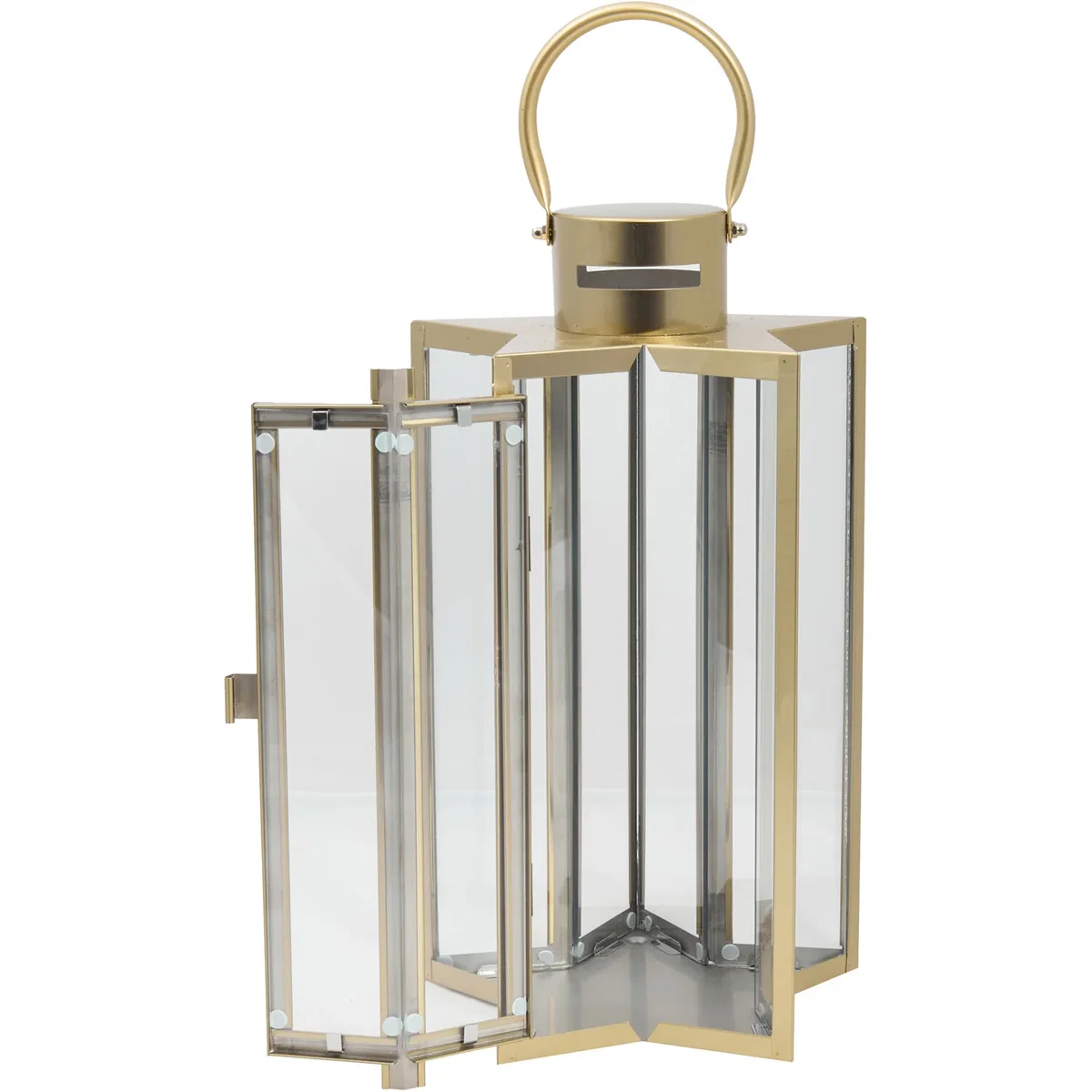 Stainless Steel Star Shaped Lantern - Gold – image 2