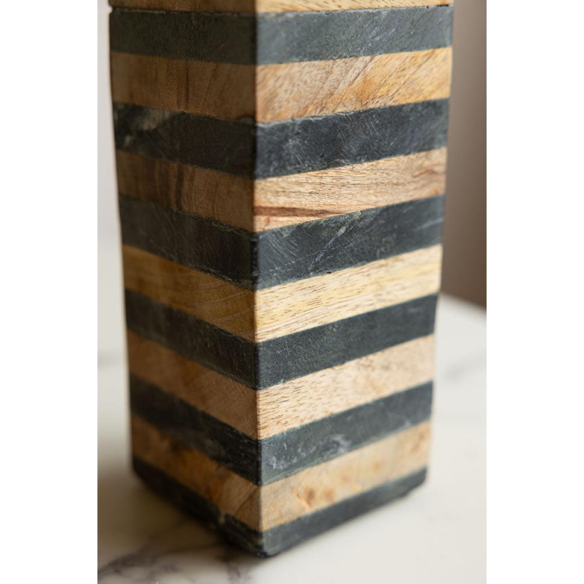 Wood & Slate Tealight Holder – image 6