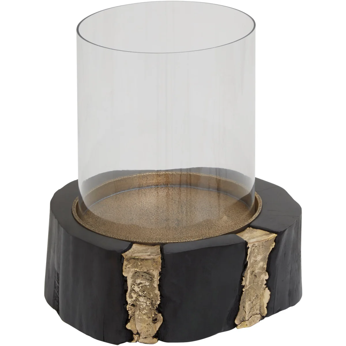 Asamra Small Hurricane Candle Holder - Black, Black – image 5
