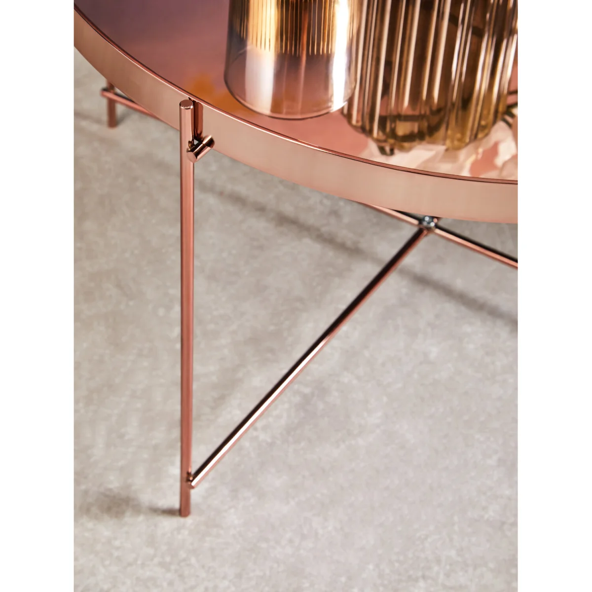 Complements Gold Glass Tealight Holder - Silver – image 2