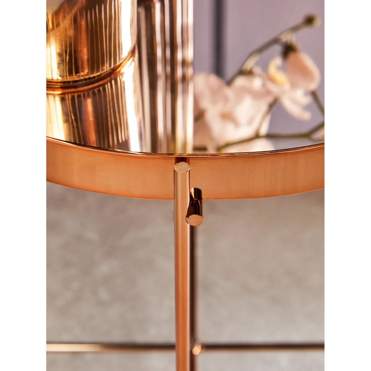 Complements Gold Glass Tealight Holder - Silver – image 3