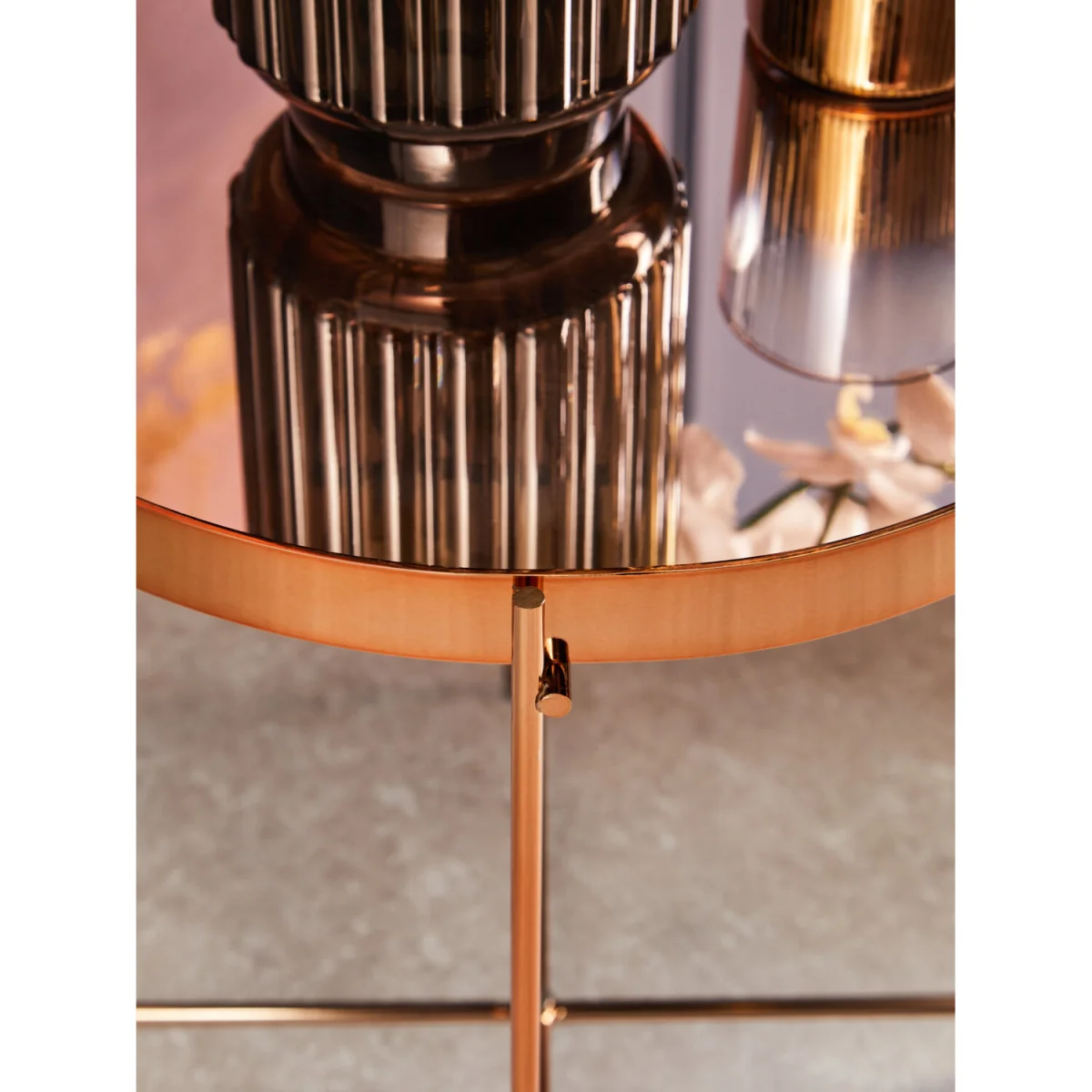 Complements Gold Glass Tealight Holder - Silver – image 5