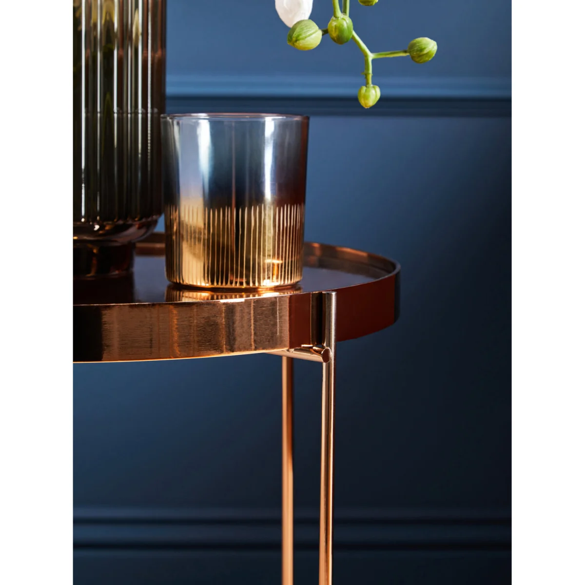 Complements Gold Glass Tealight Holder - Silver – image 6