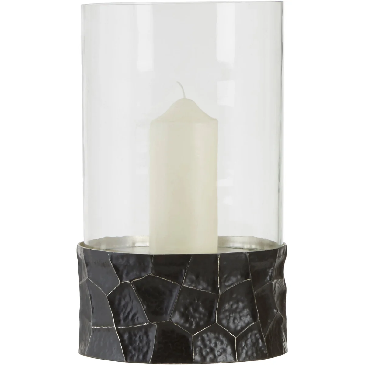 Akola Black and Gold Large Hurricane Candle Holder - Black – image 2