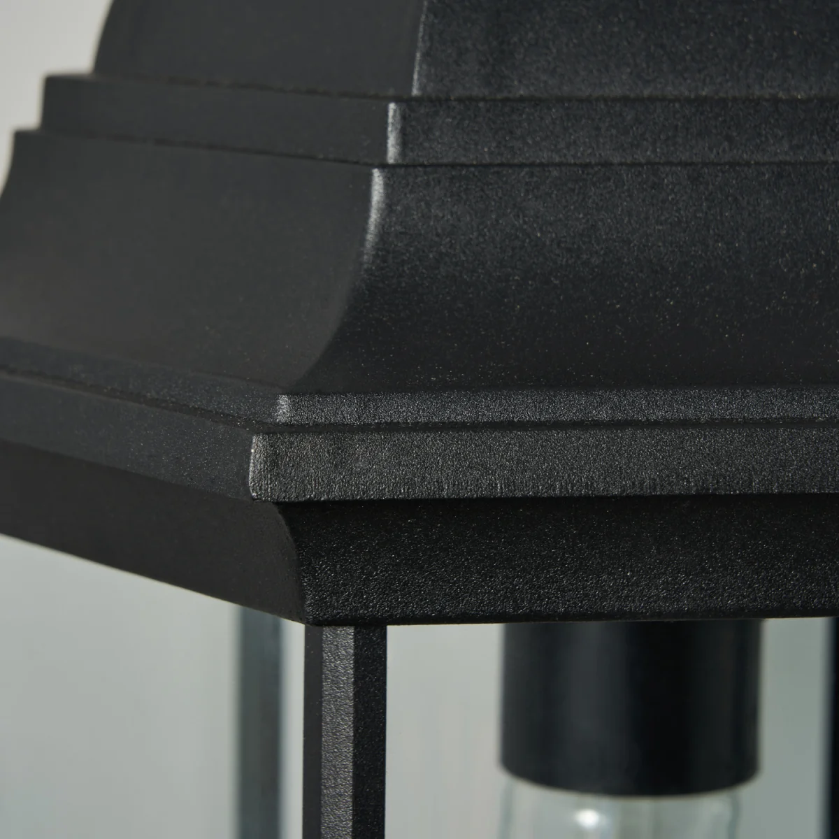 Cameron Large Outdoor Lantern Wall Light - Black – image 4