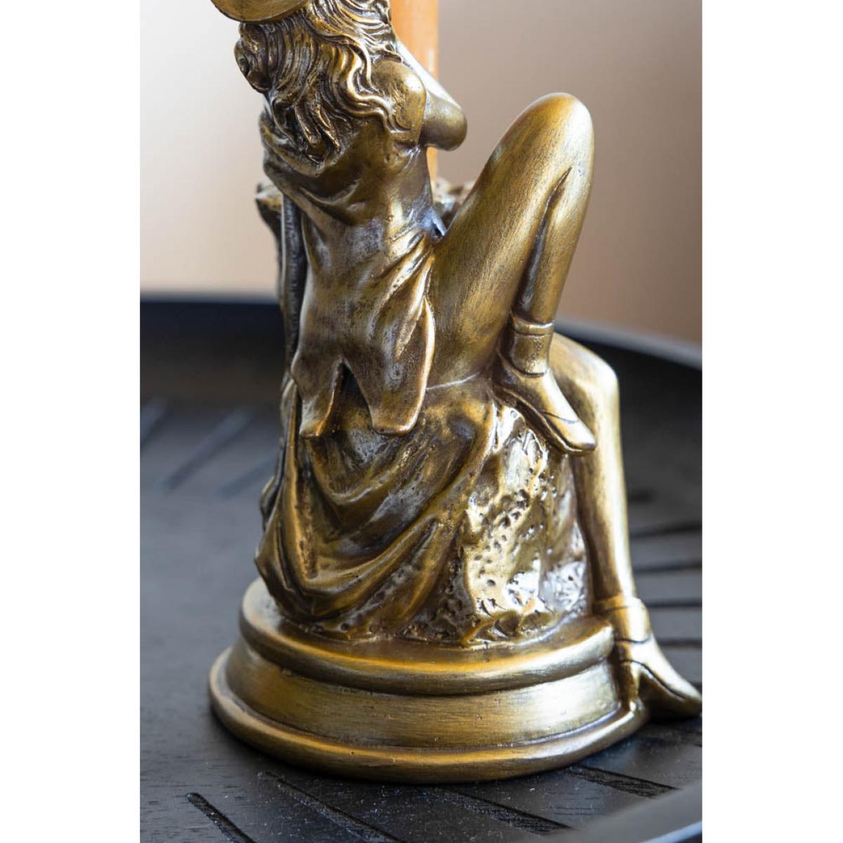 Gold Cowgirl Candlestick Holder – image 6