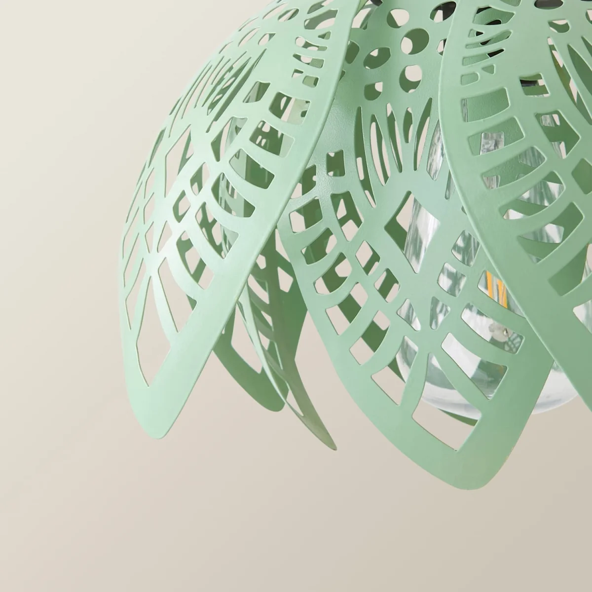 Artichoke Pastel Solar Hanging Decorative Outdoor Garden Lantern Light - Powder Blue - Sage Green – image 5
