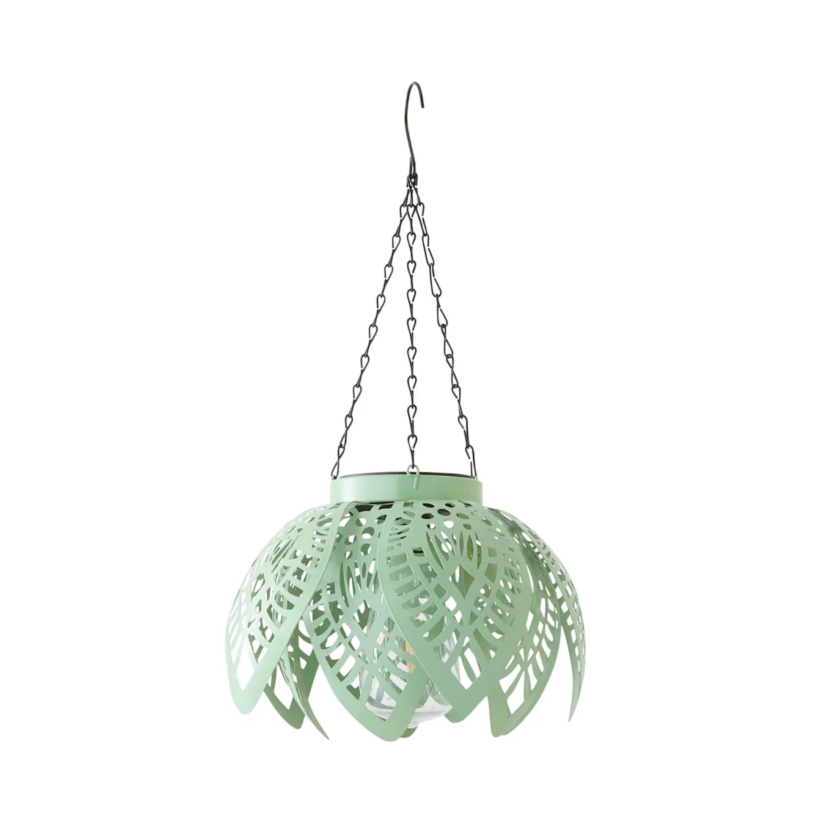 Artichoke Pastel Solar Hanging Decorative Outdoor Garden Lantern Light - Powder Blue - Sage Green – image 7
