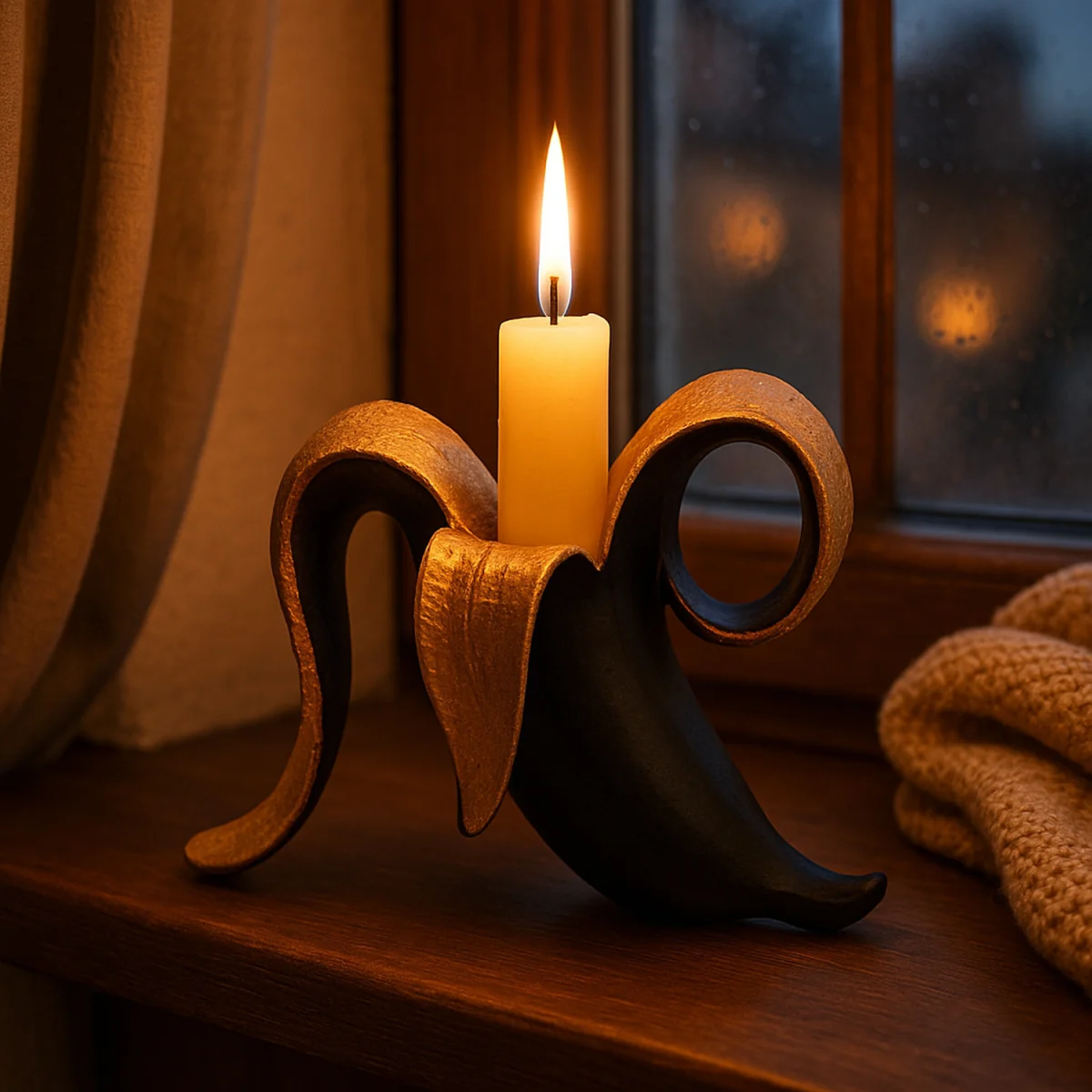 Banana Tealight Candle Holder - Yellow – image 7