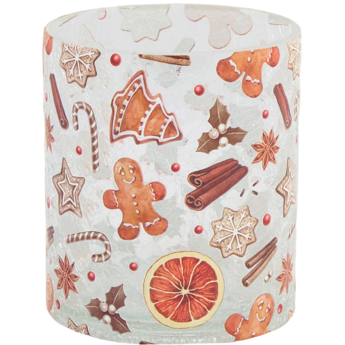Gingerbread Crackle Candle Holder – image 2