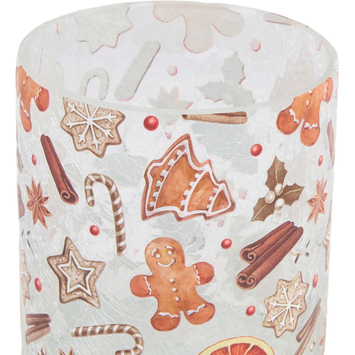 Gingerbread Crackle Candle Holder – image 4