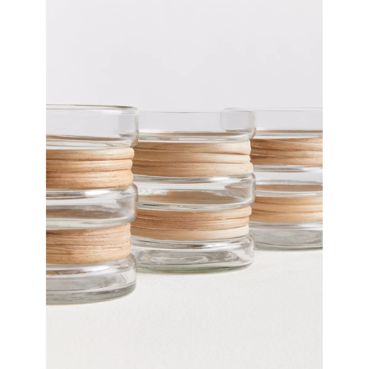 Kuta Set Of 3 Natural Tealight Holders - Natural – image 2