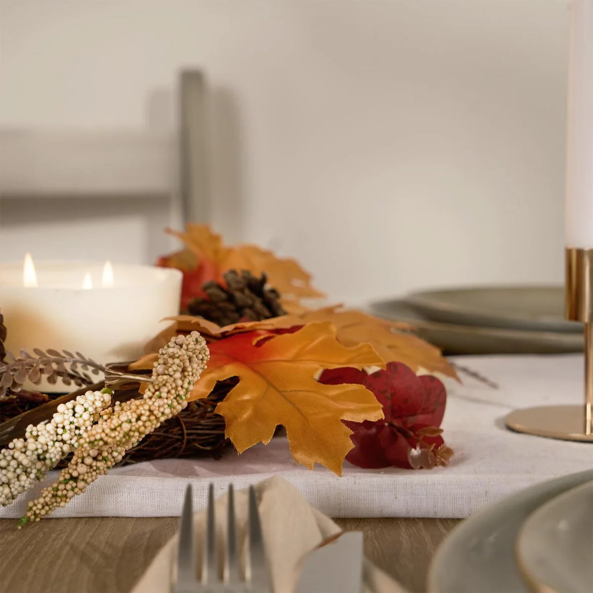 Pampas Candle Holder - Brown – image 10