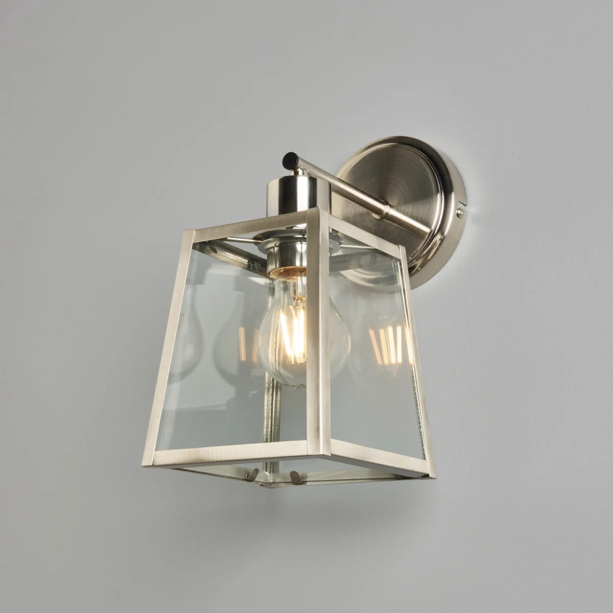 Emery Lantern Wall Light - Brushed Chrome – image 2
