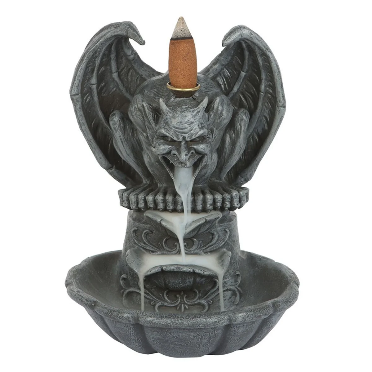 Something Different Gargoyle Backflow Incense Burner - Grey – image 2
