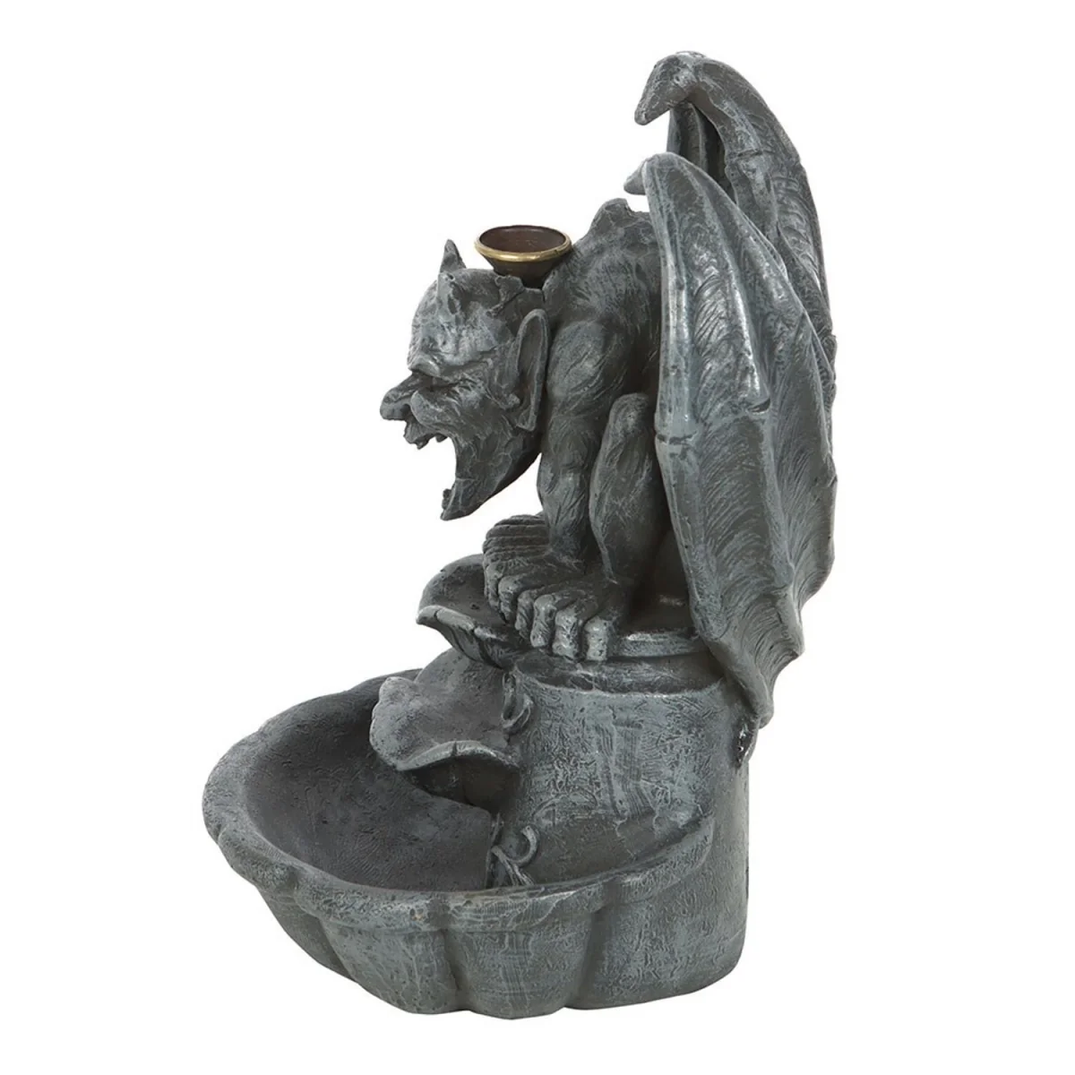 Something Different Gargoyle Backflow Incense Burner - Grey – image 3