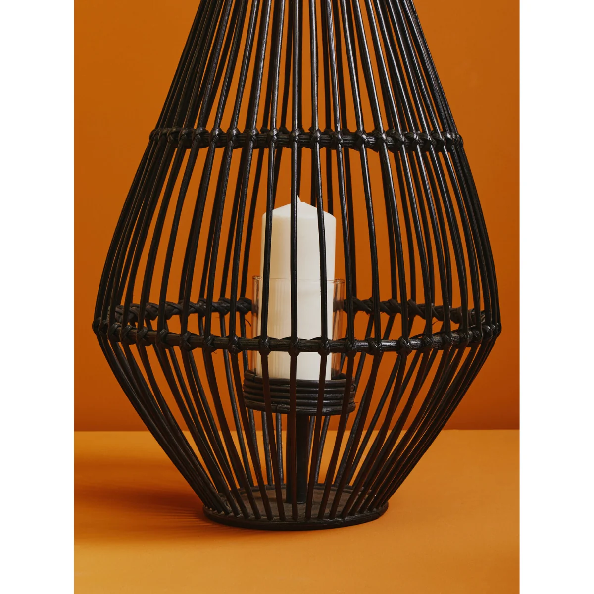 Mataram Black Lantern With Hoop Handle - Black – image 2