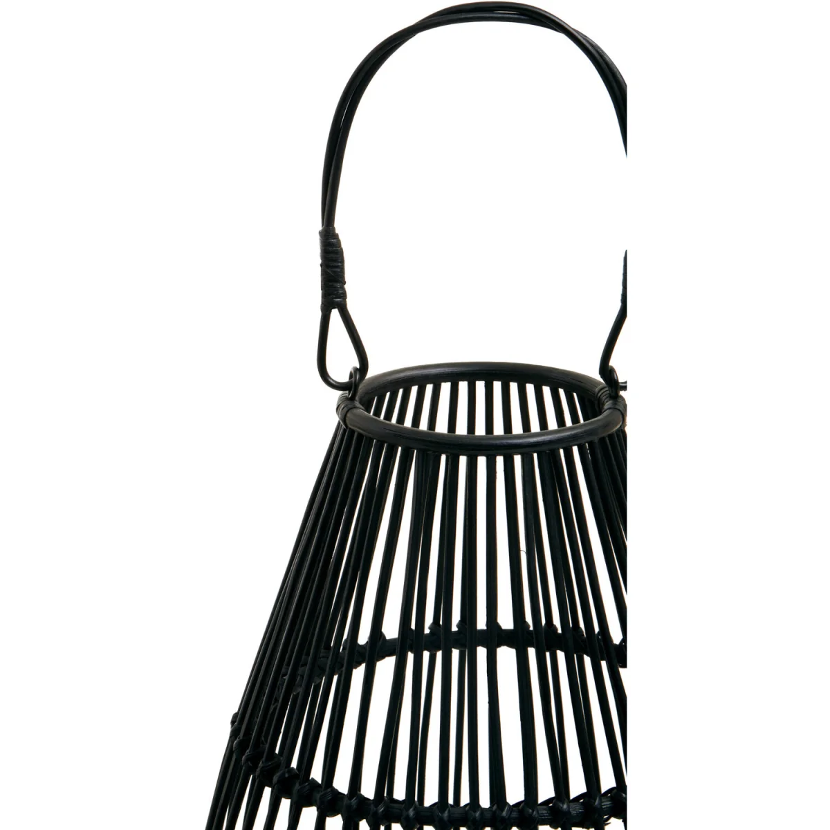 Mataram Black Lantern With Hoop Handle - Black – image 3
