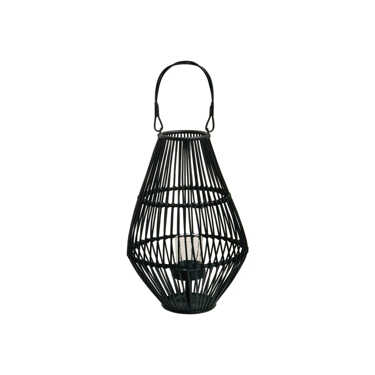 Mataram Black Lantern With Hoop Handle - Black – image 1