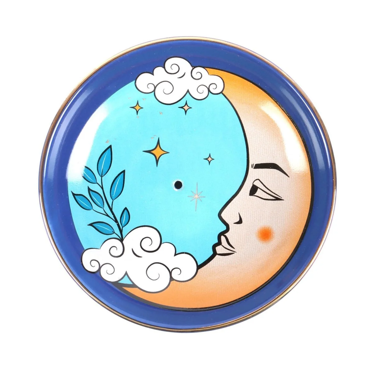 Something Different Celestial The Moon Incense Holder - Blue/Beige/White – image 2