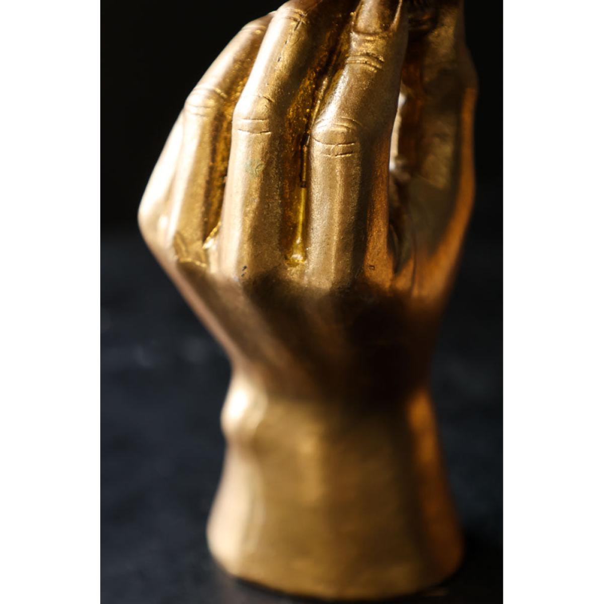 Gold Hand Candlestick Holder – image 5