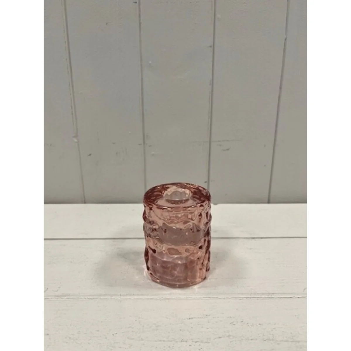 Large Rose Straight Textured Candle Holder - Rose – image 3