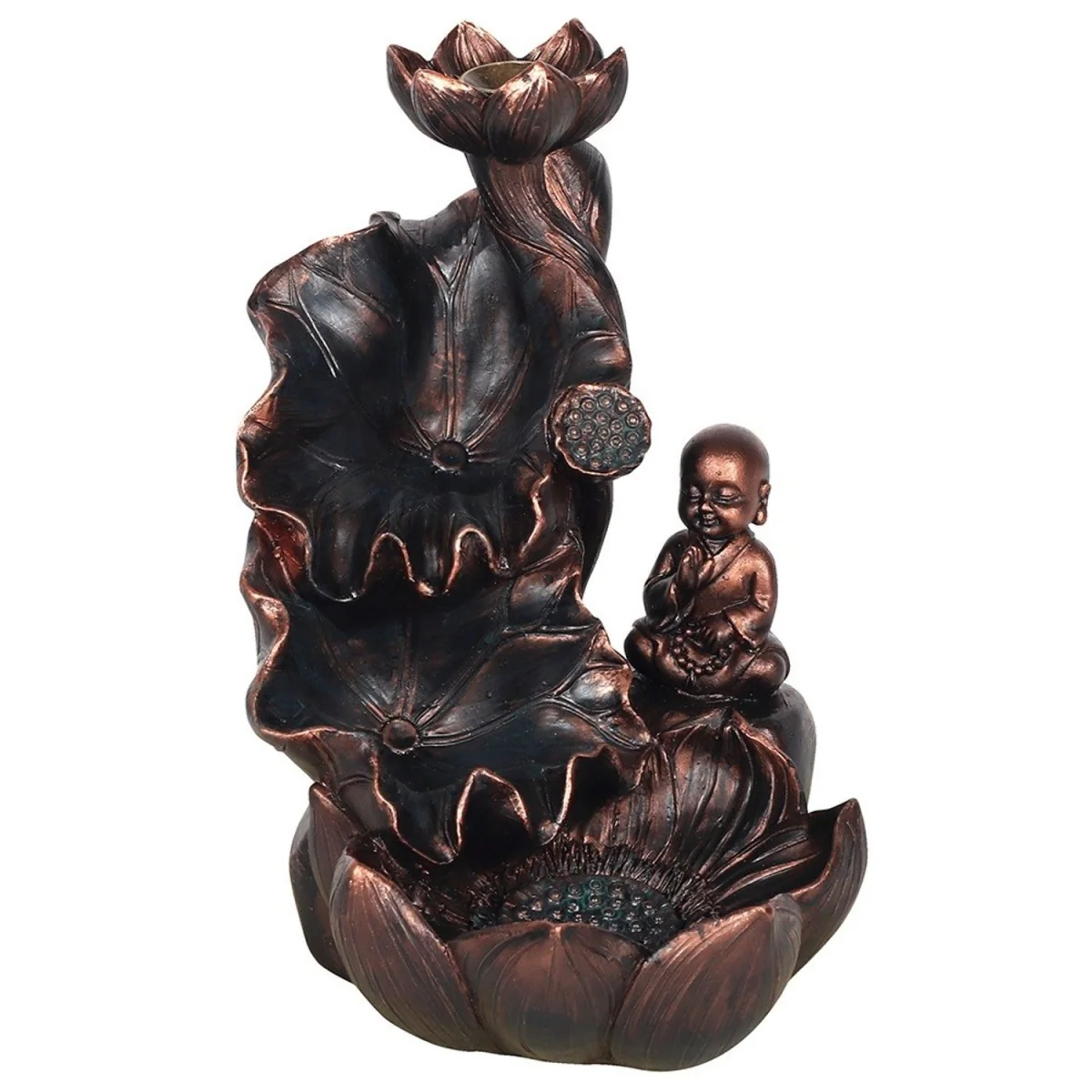 Something Different Buddha Backflow Incense Burner - Brown – image 2