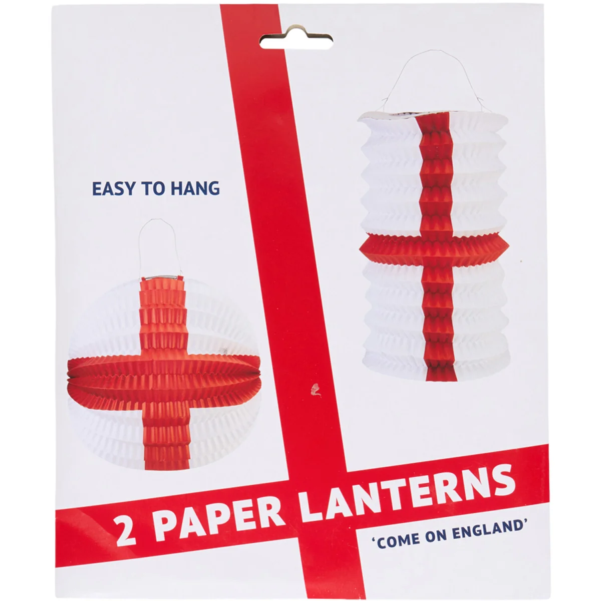 Pack of 2 World Cup 2026 England Paper Lanterns – image 2
