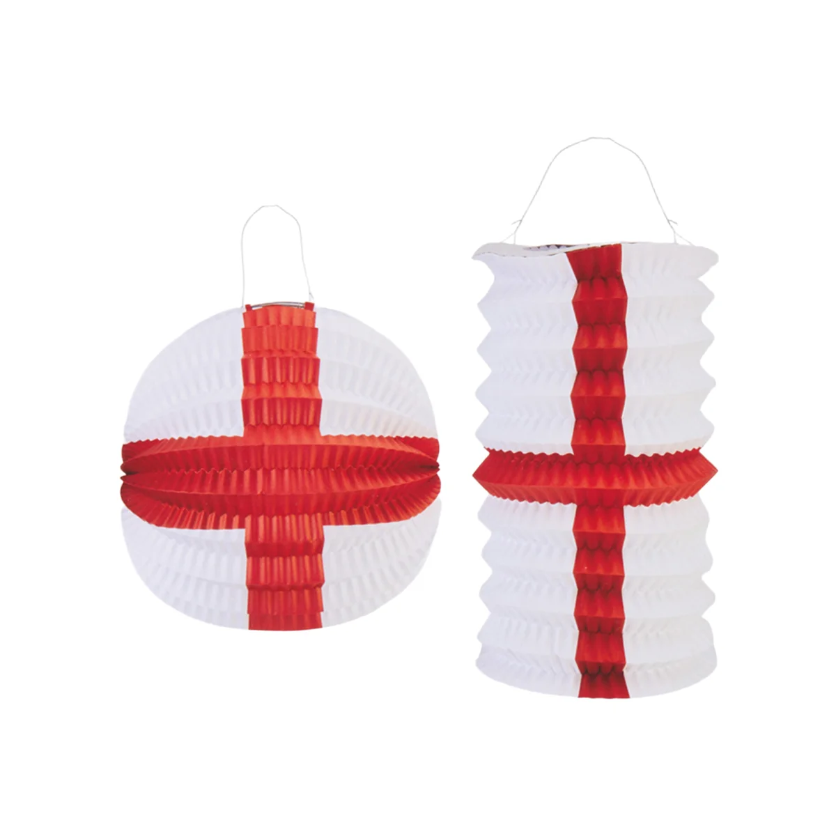 Pack of 2 World Cup 2026 England Paper Lanterns – image 1