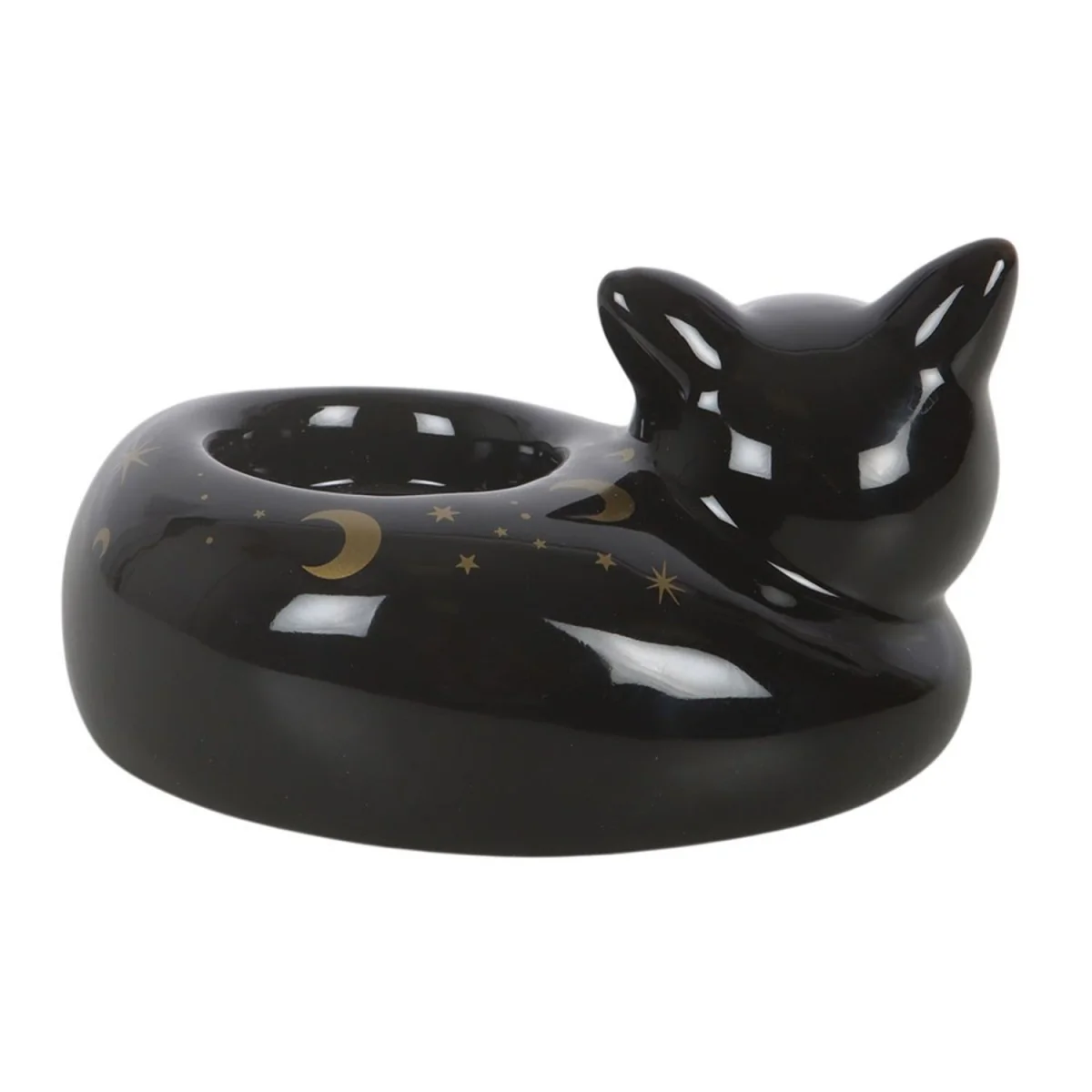 Something Different Cat Tealight Holder - Black – image 2
