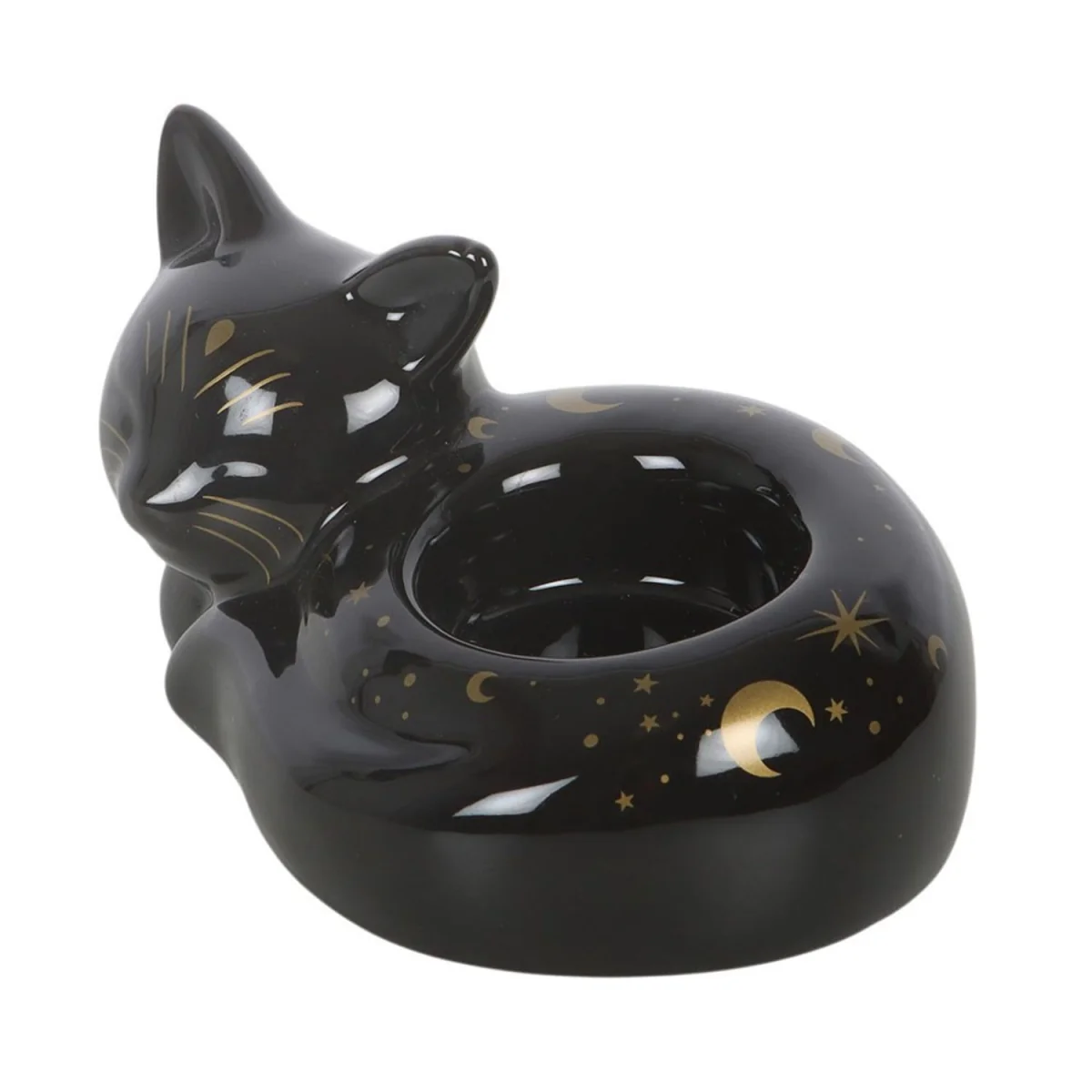 Something Different Cat Tealight Holder - Black – image 3