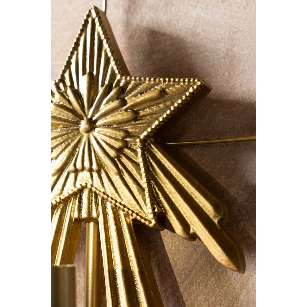 Gold Star Candle Wall Sconce – image 2