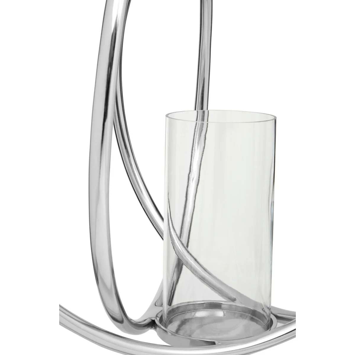 Aura Large Silver Finish Candle Holder - Silver – image 2