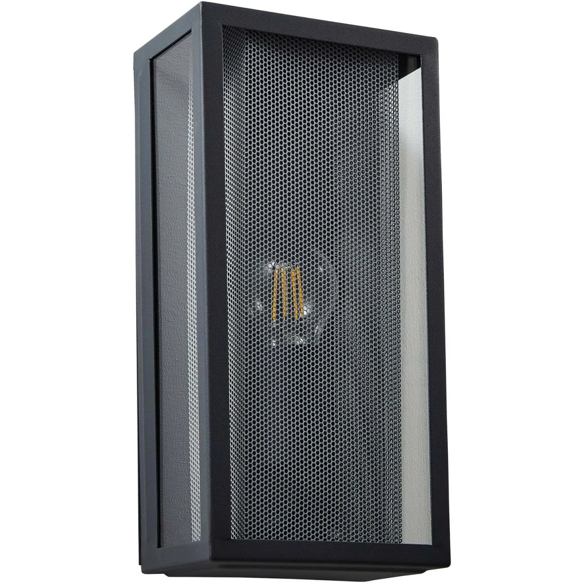 CGC SILAS Anthracite Dark Grey Outdoor Box Lantern Wall Light with Silver Mesh Insert IP44 E27 - Anthracite Dark Grey – image 4