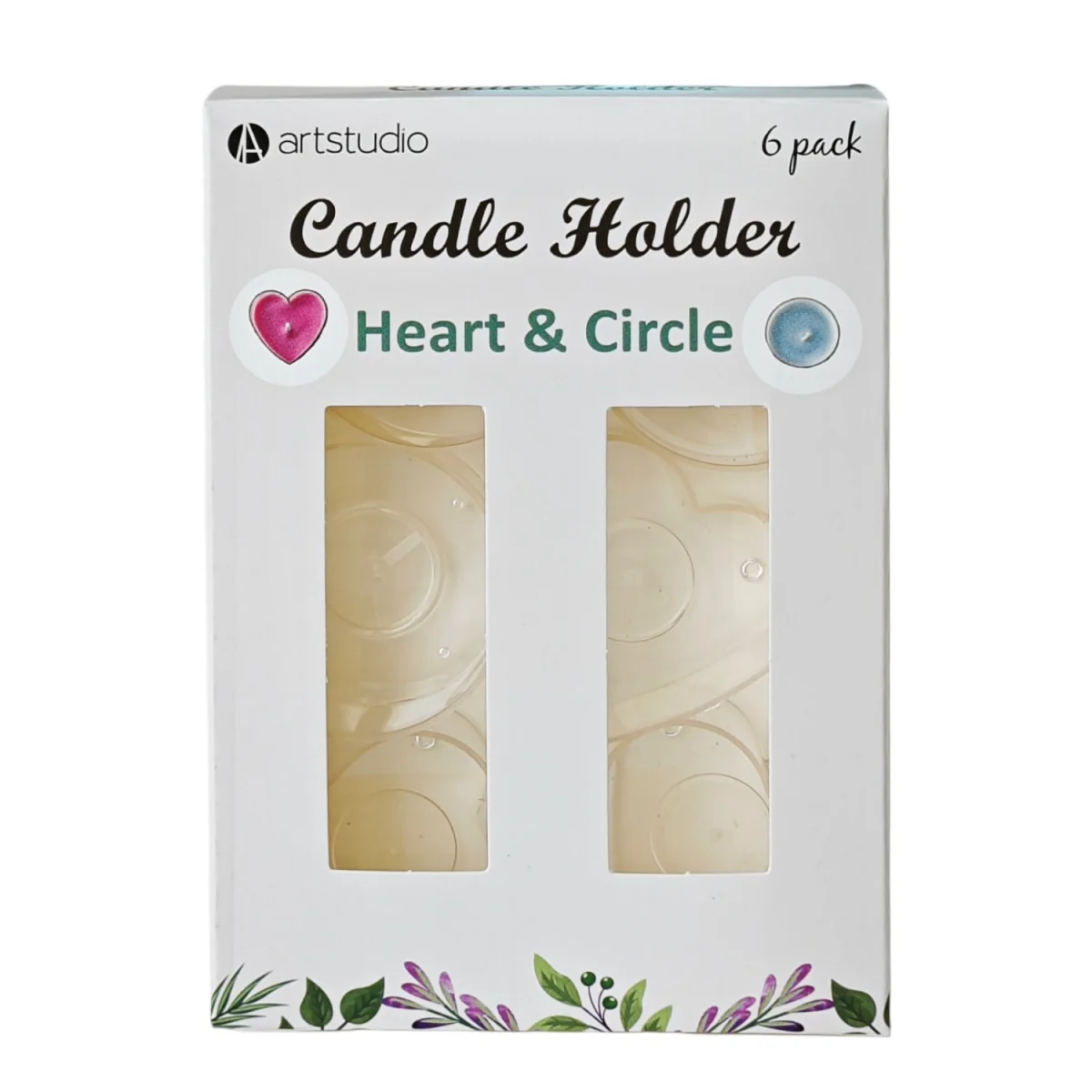 Pack of 6 Candle Holders - White – image 2