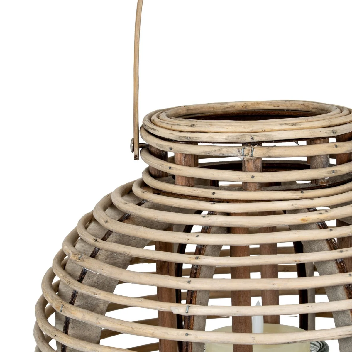 Hill Interiors Willow Round Lantern - Brown – image 2
