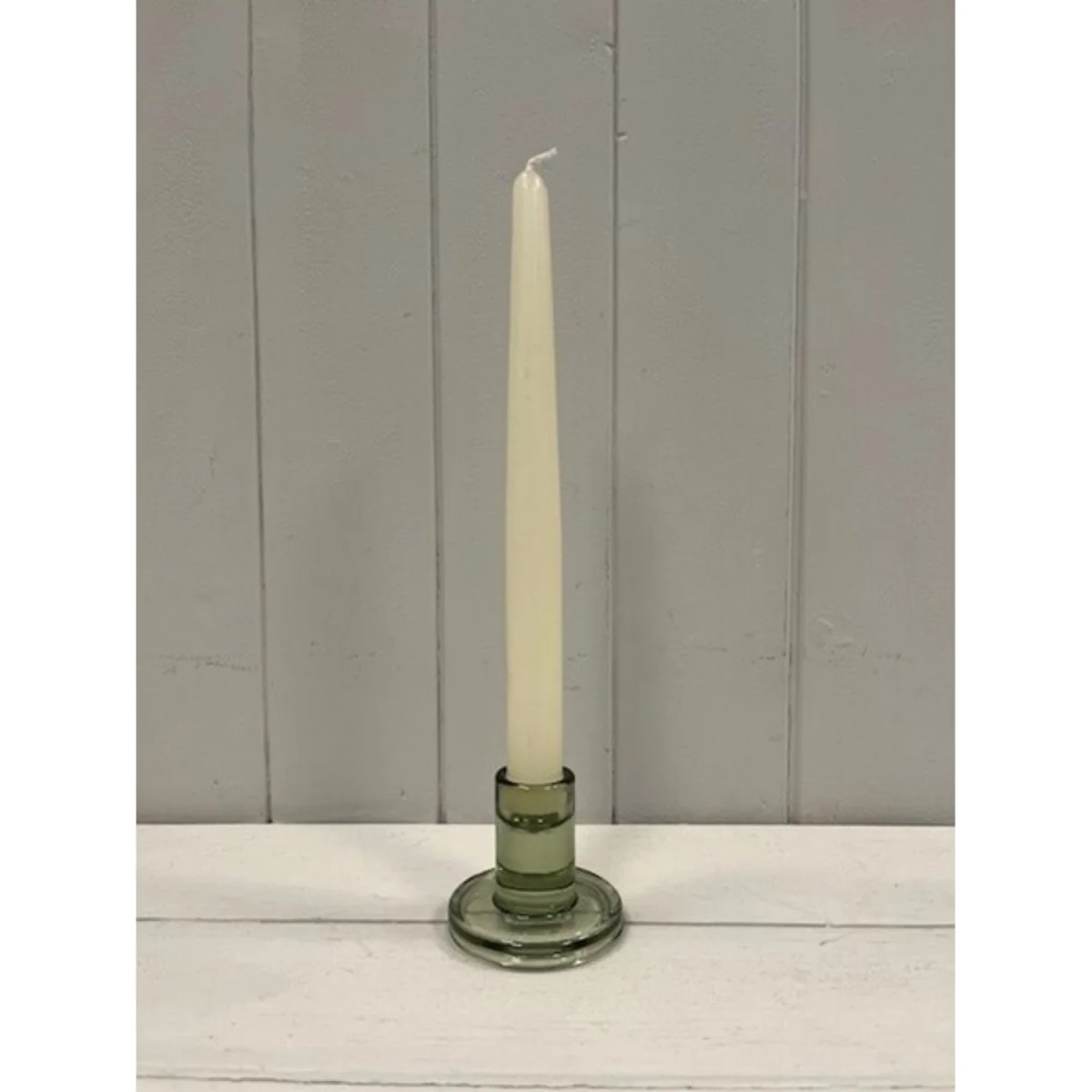 Vintage Green Smooth Small Candle Holder - Green – image 2