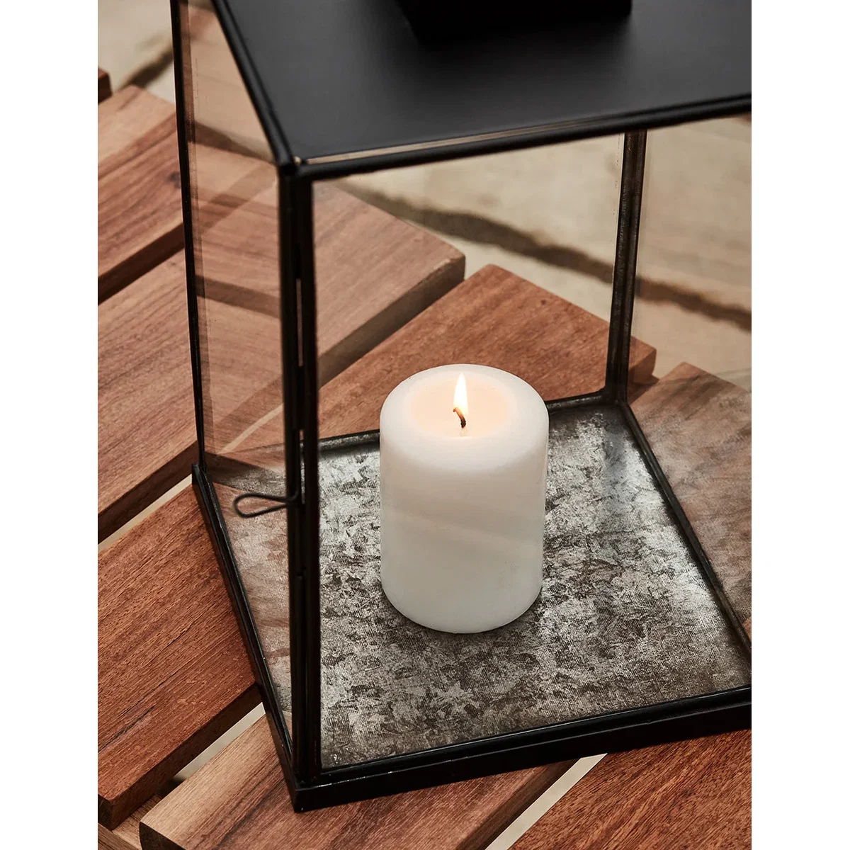 Nkuku Sia Antique Black Lantern - Three Sizes Available – image 2