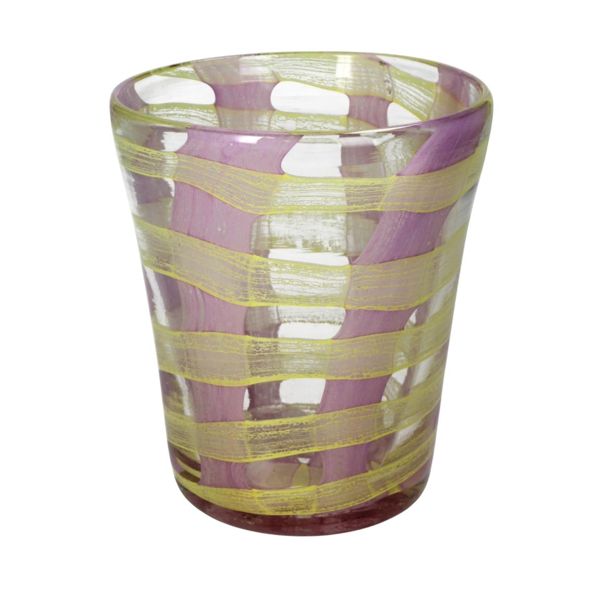 Yellow / Orange / Pink Artisan Made Glass Candle Holder | Casabyjj – image 5