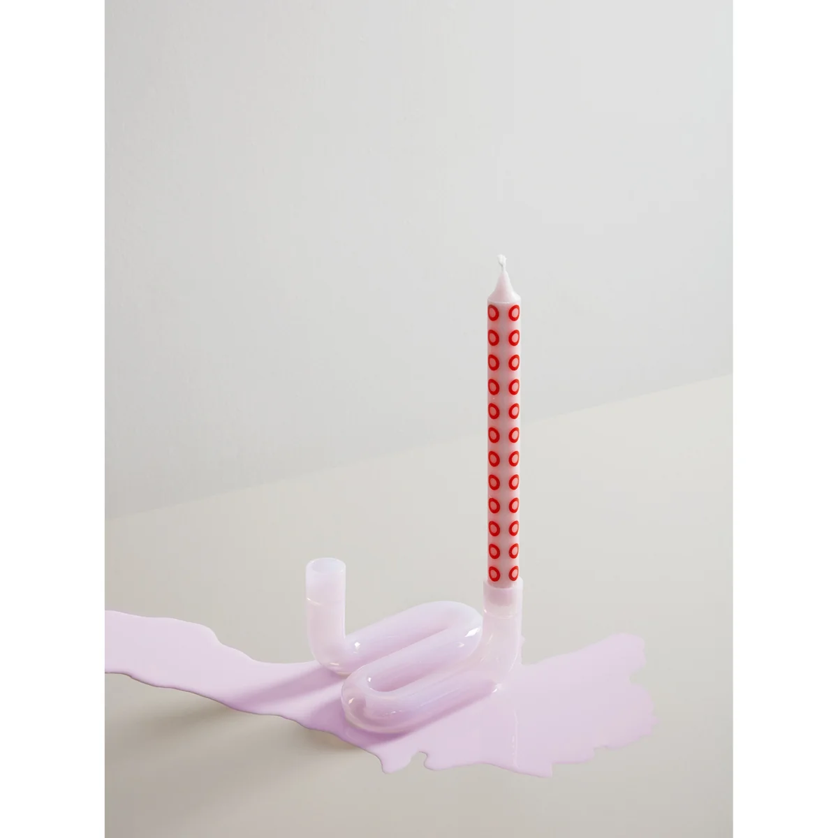 Glass Candle Holder Wave – image 2
