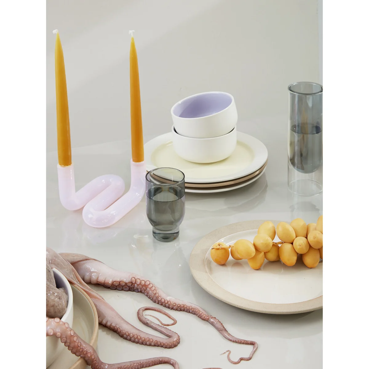 Glass Candle Holder Wave – image 11